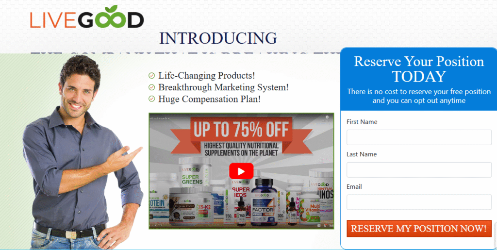 Reserve Your Position in LiveGood